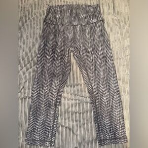 Lululemon Athletica Black and White Patterned Pants